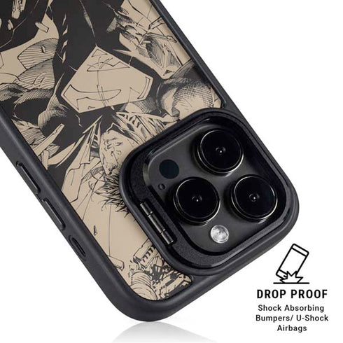 DC Comics Superman Unchained #1 Original Cover Pencils iPhone 16 Pro Kickstand Case